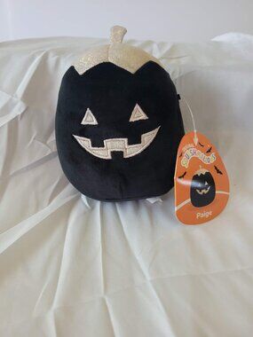 Kellytoy Squishmallows Paige the Black Pumpkin 5" Halloween NWT